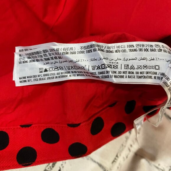 Disney Minnie Mouse Polka Dot Jean Jacket XL - Picture 8 of 9